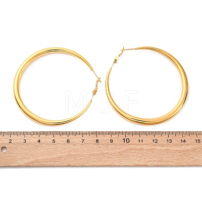 304 Stainless Steel Hoop Earrings EJEW-Z093-01G-02-1