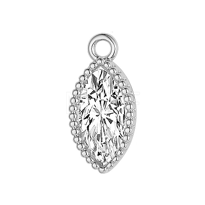 Brass Micro Pave Cubic Zirconia Pendants FIND-PW0025-01B-03-1