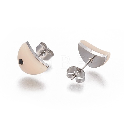 (Jewelry Parties Factory Sale)304 Stainless Steel Rhinestone Stud Earrings EJEW-F234-38P-1