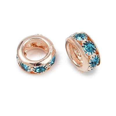 Brass Rhinestone Beads KK-U071-02C-03LG-1