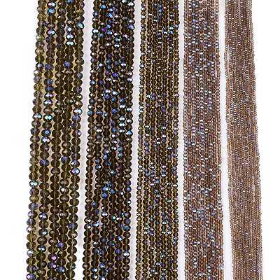 Electroplate Glass Beads Strands EGLA-A044-T6mm-L16-1