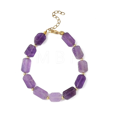 Natural Amethyst Beaded Bracelets for Women BJEW-JB14156-02-1