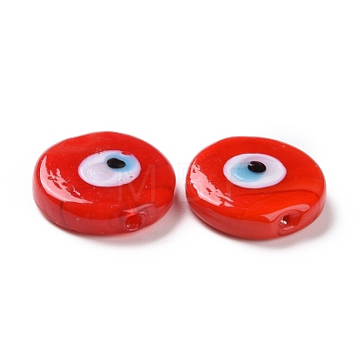 Handmade Evil Eye Lampwork Beads LAMP-E026-01F-1