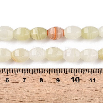 Natural Golden Silk Jade Beads Strands G-T138-78-1