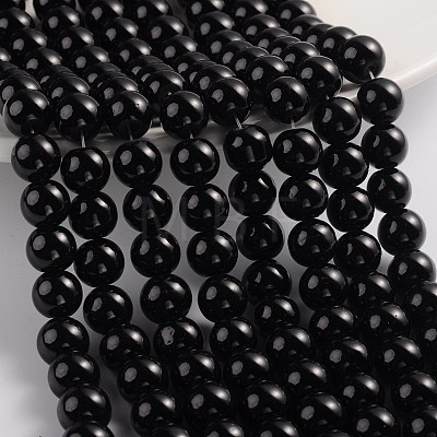 Painted Glass Bead Strands DGLA-S071-10mm-90-1