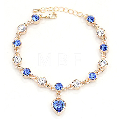 Alloy Rhinestone Charm Bracelets FS-WG1766B-13-1