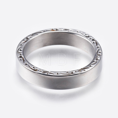 304 Stainless Steel Rings RJEW-G092-17-1