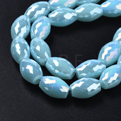 Electroplate Glass Beads Strands EGLA-S194-15A-A08-1