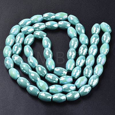 Electroplate Glass Beads Strands X-EGLA-S194-15A-A09-1