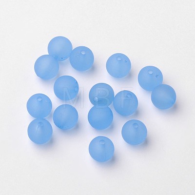Round Transparent Acrylic Beads PL705-2-1