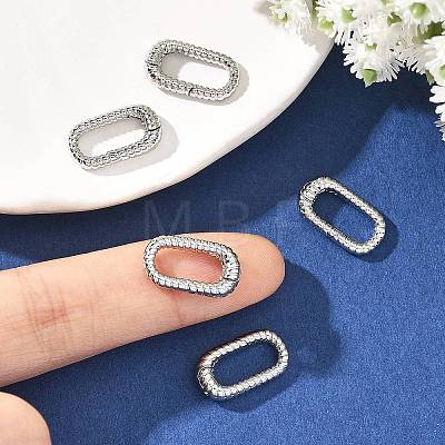 SHEGRACE Brass Spring Gate Rings XGRQ58222-756P-1