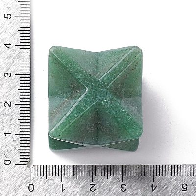 Natural Green Aventurine Sculpture Healing Crystal Merkaba Star Ornament G-C110-08C-1