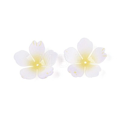 Flower Acrylic Bead Caps SACR-T017-51A-1