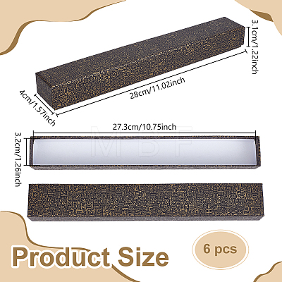 Cardboard Paper Storage Boxes CON-WH0085-128A-1