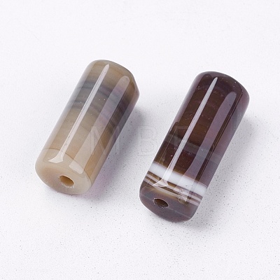 Natural Striped Agate/Banded Agate Beads X-G-R179-1