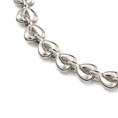 304 Stainless Steel Link Chain Bracelets for Women BJEW-S153-11P-1