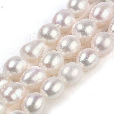 Natural Cultured Freshwater Pearl Beads Strands PEAR-U001-01A-1