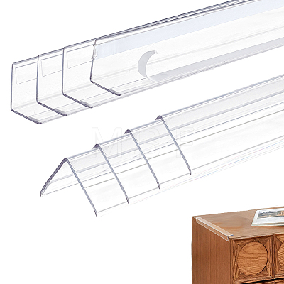 Plastic Self-adhesive Wall Corner Protector AJEW-WH0606-90A-1