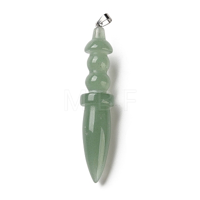 Natural Green Aventurine Big Pendants G-H338-03P-07-1