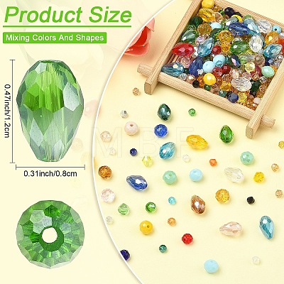 18 Strands 18 Styles Glass Beads Strands GLAA-YW0005-65-1