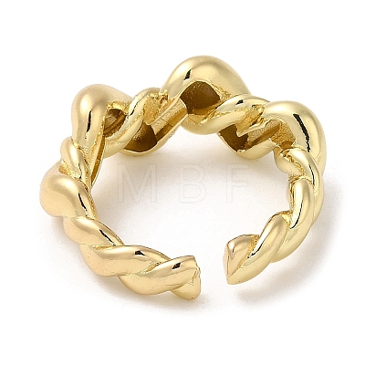 Brass Open Cuff Rings RJEW-Q778-29G-1