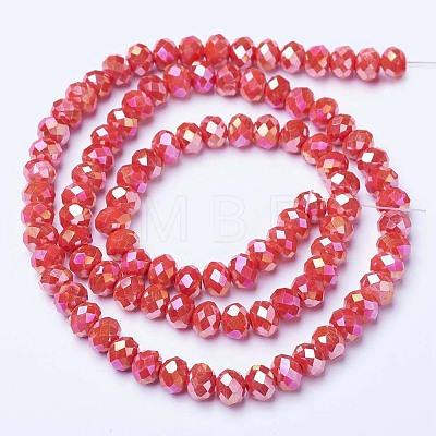 Electroplate Glass Beads Strands LS-EGLA-A044-P8mm-B22-1