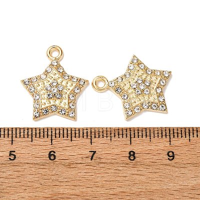 Alloy Pendants with Rhinestone FIND-H051-09G-1