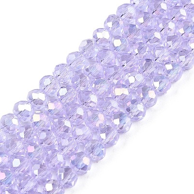 Electroplate Glass Beads Strands LS-EGLA-A044-T4mm-B17-1