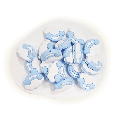 Cloud Food Grade Eco-Friendly Silicone Beads PW-WG31581-07-1