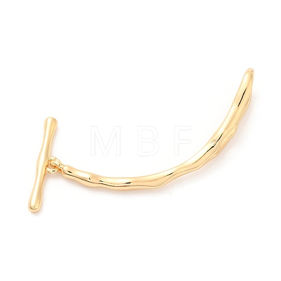 Brass Toggle Clasps KK-F860-37G-1