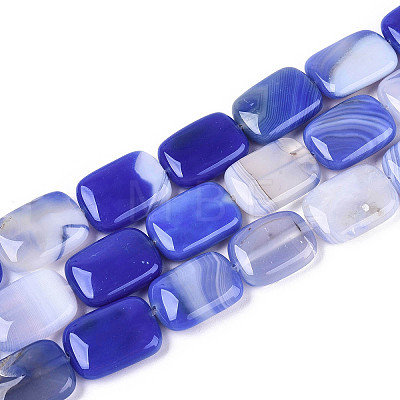 Natural Agate Beads Strands G-N356-03A-07-1