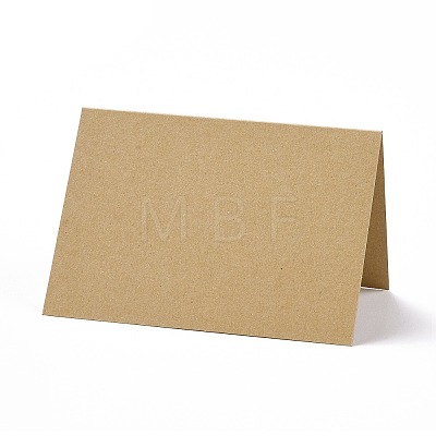 Kraft Paper Thank You Greeting Cards DIY-F120-01G-1