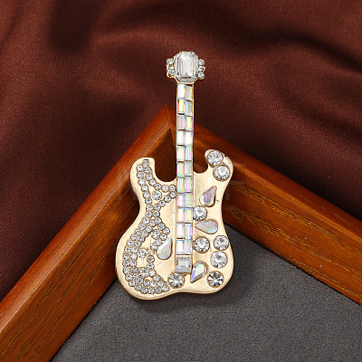 Vintage Guitar Brooch PW-WG85926-01-1