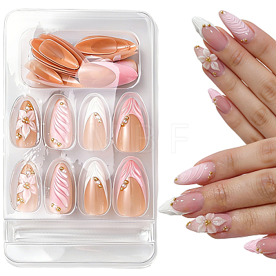 1 Bag ABS Plastic Full Cover Press On False Nails MRMJ-CP0001-58-1