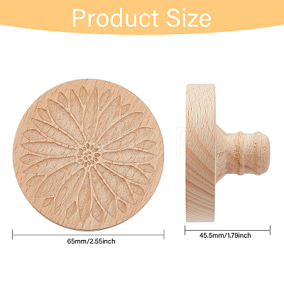 Beech Wood Cookie Molds AJEW-WH0083-45A-1