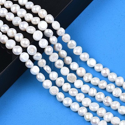 Natural Cultured Freshwater Pearl Beads Strands X1-PEAR-N014-07C-1