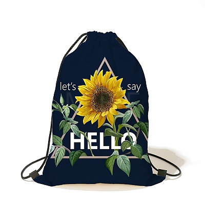 Printed Velvet Drawstring Backpacks PW-WG6B8F0-06-1