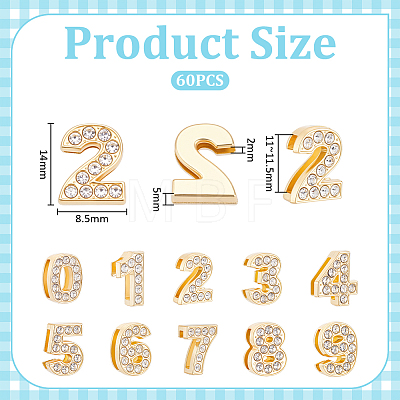 60Pcs Alloy Rhinestone Charms Sets FIND-UN0010-37KCG-1