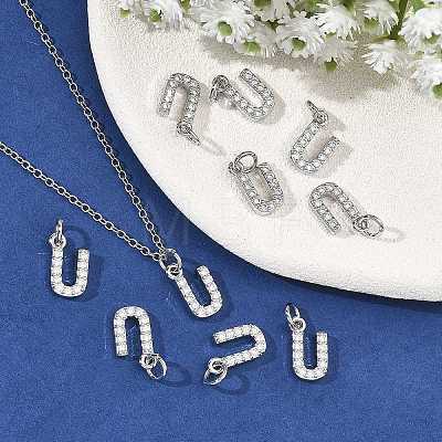 SHEGRACE Brass Micro Pave Clear Cubic Zirconia Pendants XGRQ29119-394P-U-1