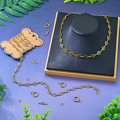 DIY Chain Necklace/Bracelets Kits DIY-TA0015-95G-1