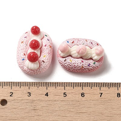 Opaque Resin Decoden Cabochons RESI-Z022-01-1