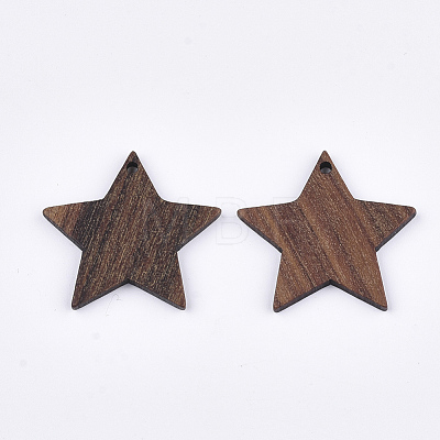 Walnut Wood Pendants WOOD-S054-13-1