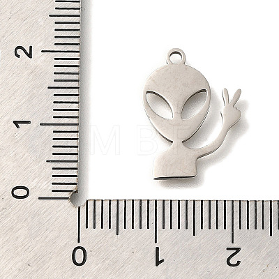 201 Stainless Steel Pendants STAS-R136-04P-1