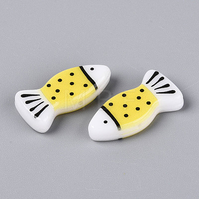 Printed Opaque Resin Beads RESI-N043-22F-1