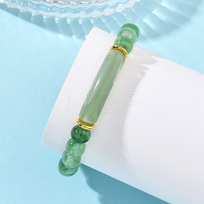 8MM Round Acrylic Beaded Stretch Bracelets BJEW-JB14279-1