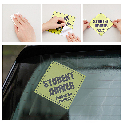 SUPERFINDINGS 3Pcs 3 Style Waterproof Plastic Stickers for Car Decorations AJEW-FH0002-17-1