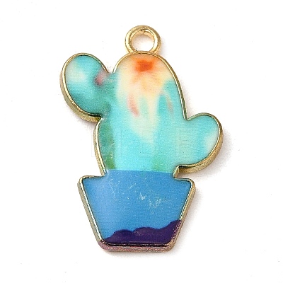 Alloy Enamel Pendants ENAM-Q507-09D-1