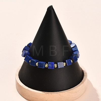 Natural Lapis Lazuli Beads Stretch Bracelets BJEW-F523-02B-1