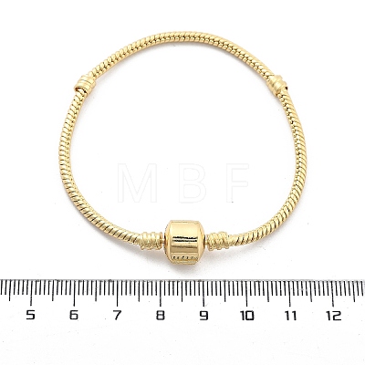 Brass Snake Chain Link Bracelets for Men Women BJEW-G736-06G-1