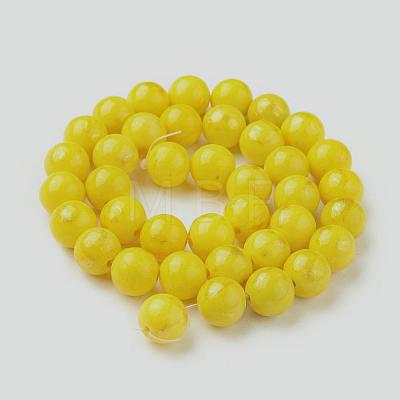 Natural Jade Beads Strands G-F670-A10-8mm-1